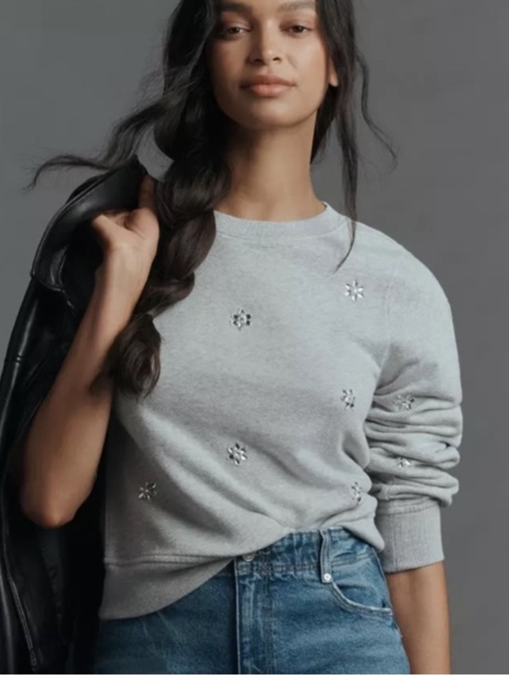 Paige Embellished Sweatshirt L